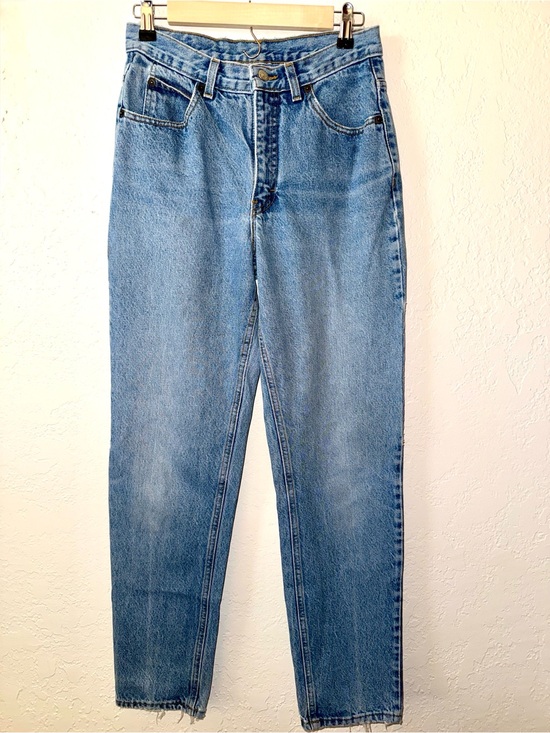 Calvin Klein Denim - Vintage 80s Calvin Klein High Rise Tapered Mom Jeans Light Wash 10- 27 to 28